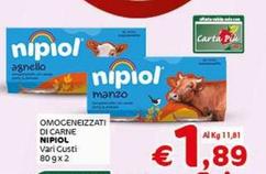 Offerta per Nipiol - Omogeneizzati Di Carne a 1,89€ in Crai
