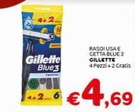Offerta per Gillette - Rasoi Usa E Getta Blue 3 a 4,69€ in Crai