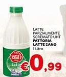 Offerta per Fattoria Latte Sano - Latte Parzialmente Scremato UHT a 0,99€ in Crai