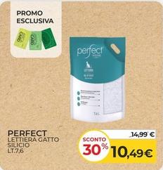 Offerta per Perfect - Lettiera Gatto Silicio Lt.7.6 a 10,49€ in Arcaplanet