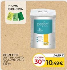 Offerta per Perfect - Lettiera Gatto Agglomerante Lt.10 Relax a 10,49€ in Arcaplanet
