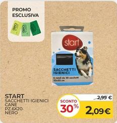 Offerta per Start - Sacchetti Igienici Cane Pz.6x20 Nero a 2,09€ in Arcaplanet