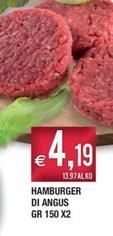 Offerta per Hamburger Di Angus a 4,19€ in Palmarket