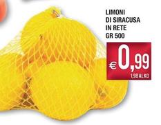 Offerta per Limoni Di Siracusa In Rete a 0,99€ in Palmarket