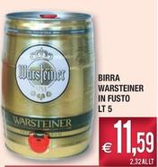 Offerta per Warsteiner - Birra In Fusto a 11,59€ in Palmarket