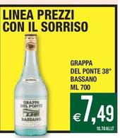 Offerta per Grappa Del Ponte - Bassano a 7,49€ in Palmarket