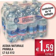 Offerta per Primula - Acqua Naturale a 1,59€ in Palmarket