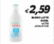 Offerta per Nidra - Bagno Latte a 2,59€ in Coal