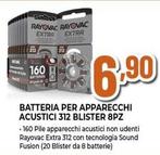 Offerta per Rayovac - Batteria Per Apparecchi Acustici 312 Blister 8Pz a 6,9€ in Expert