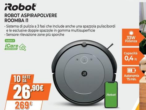 Offerta per Irobot - Robot Aspirapolvere Roomba 11 a 269€ in Expert