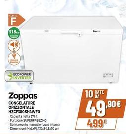 Offerta per Zoppas - Congelatore Orizzontale HZCF380SH4WF0 a 499€ in Expert