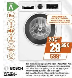 Offerta per Bosch - Lavatrice WGG142Z8IT a 599€ in Expert