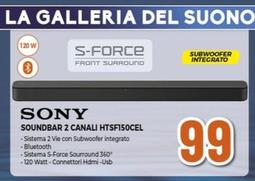 Offerta per Sony - Soundbar 2 Canali HTSF150CEL a 99€ in Expert