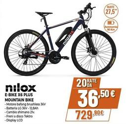 Offerta per Nilox - E-Bike X6 Plus Mountain Bike a 729,9€ in Expert