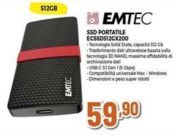 Offerta per Emtec - SSD Portatile ECSSD512GX200 a 59,9€ in Expert