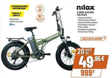 Offerta per Nilox - E-Bike Acciaio K10 Plus a 999€ in Expert