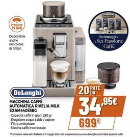 Offerta per De Longhi - Macchina Caffè Automatica Rivelia Milk EXAM44055BG a 699€ in Expert