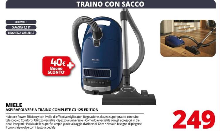 Offerta per Miele - Aspirapolvere A Traino Complete C3 125 Edition a 249€ in Comet