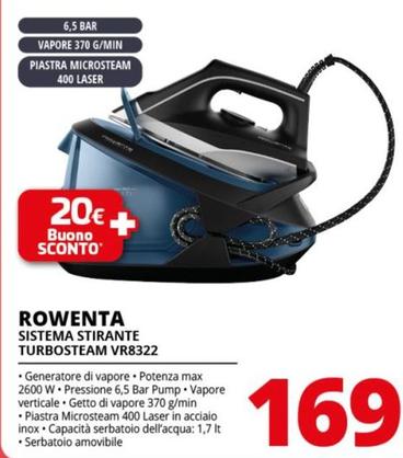 Offerta per Rowenta - Sistema Stirante Turbosteam VR8322 a 169€ in Comet
