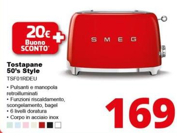 Offerta per Smeg - Tostapane 50'S Style TSF01RDEU  a 169€ in Comet