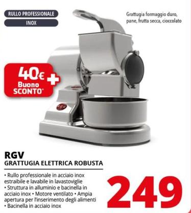 Offerta per Rgv - Robusta Electric Grater/spiralizer Argento a 249€ in Comet