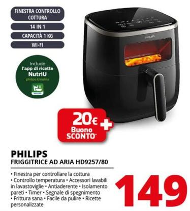 Offerta per Philips - Friggitrice Ad Aria HD9257/80 a 149€ in Comet