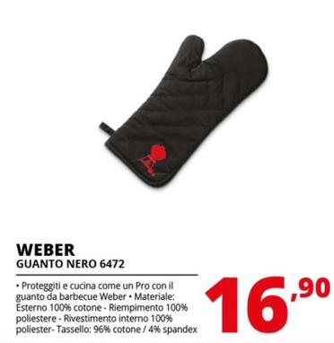 Offerta per Weber - Guanto Nero 6472 a 16,9€ in Comet