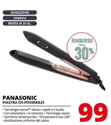 Offerta per Panasonic - Piastra EH-PHS9KK825 a 99€ in Comet