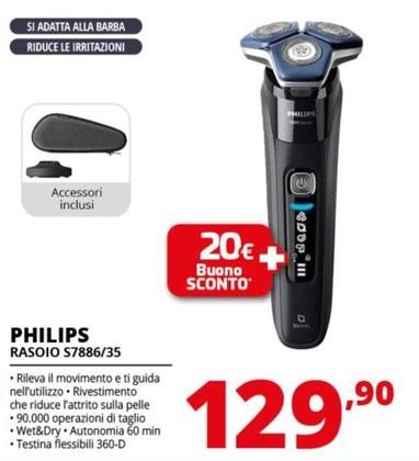 Offerta per Philips - SHAVER Series 7000 S7886/35 Rasoio elettrico Wet & Dry a 129,9€ in Comet