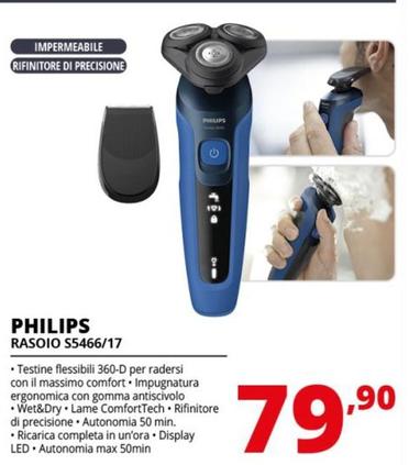 Offerta per Philips - SHAVER Series 5000 S5466/17 Rasoio elettrico Wet & Dry a 79,9€ in Comet