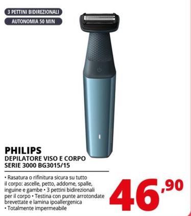Offerta per Philips - Depilatore Viso E Corpo Serie 3000 BG3015/15 a 46,9€ in Comet