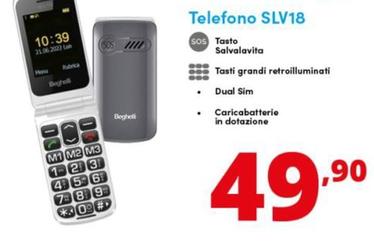 Offerta per Beghelli - Salvalavita Phone SLV18 6,1 cm (2.4") 88 g Argento Telefono per anziani a 49,9€ in Comet