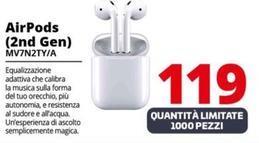 Offerta per Apple - MV7N2TY/A Cuffia Auricolare Bianco a 119€ in Comet