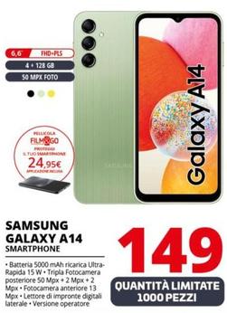 Offerta per Samsung - Galaxy A14 Smartphone a 149€ in Comet