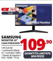 Offerta per Samsung - Monitor 24" LS24C310EAUXEN  a 109,9€ in Comet