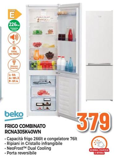 Offerta per Beko - Frigo Combinato RCNA305K40WN a 379€ in Expert