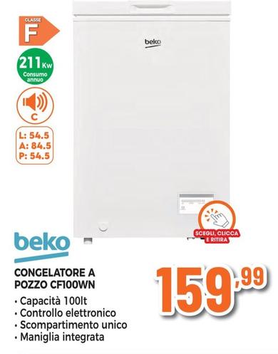 Offerta per Beko - Congelatore A Pozzo CF100WN a 159,99€ in Expert