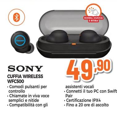 Offerta per Sony - Cuffia Wireless WFC500  a 49,9€ in Expert