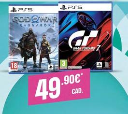 Offerta per Sony - God Of War Ragnarok PS5 + Gran Turismo 7 For PS5 a 49,9€ in Expert