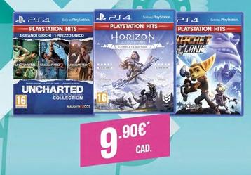 Offerta per Sony - Playstation Hits Uncharmed PS4 + Playstation Hits Horizon Zero Dawn PS4 + Ratchet And Clank PS4 a 9,9€ in Expert