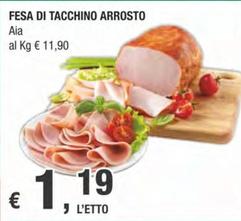 Offerta per Aia - Fesa Di Tacchino Arrosto a 1,19€ in Crai