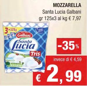 Offerta per Galbani - Mozzarella Santa Lucia a 2,99€ in Crai