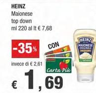 Offerta per Heinz - Maionese Top Down a 1,69€ in Crai