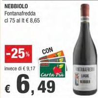 Offerta per Fontanafredda - Nebbiolo a 6,49€ in Crai