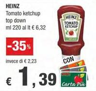 Offerta per Heinz - Tomato Ketchup Top Down a 1,39€ in Crai
