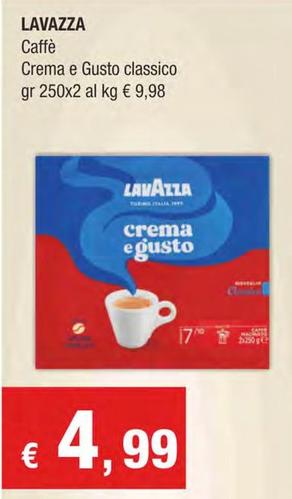 Offerta per Lavazza - Caffè Crema E Gusto Classico a 4,99€ in Crai