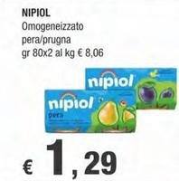 Offerta per Nipiol - Omogeneizzato Pera / Prugna a 1,29€ in Crai