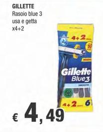 Offerta per Gillette - Rasoio Blue 3 Usa E Getta a 4,49€ in Crai