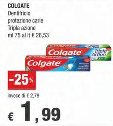 Offerta per Colgate - Dentifricio Protezione Carie Tripla Azione a 1,99€ in Crai