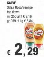 Offerta per Calvè - Salsa Rosa / Senape Top Down a 2,29€ in Crai